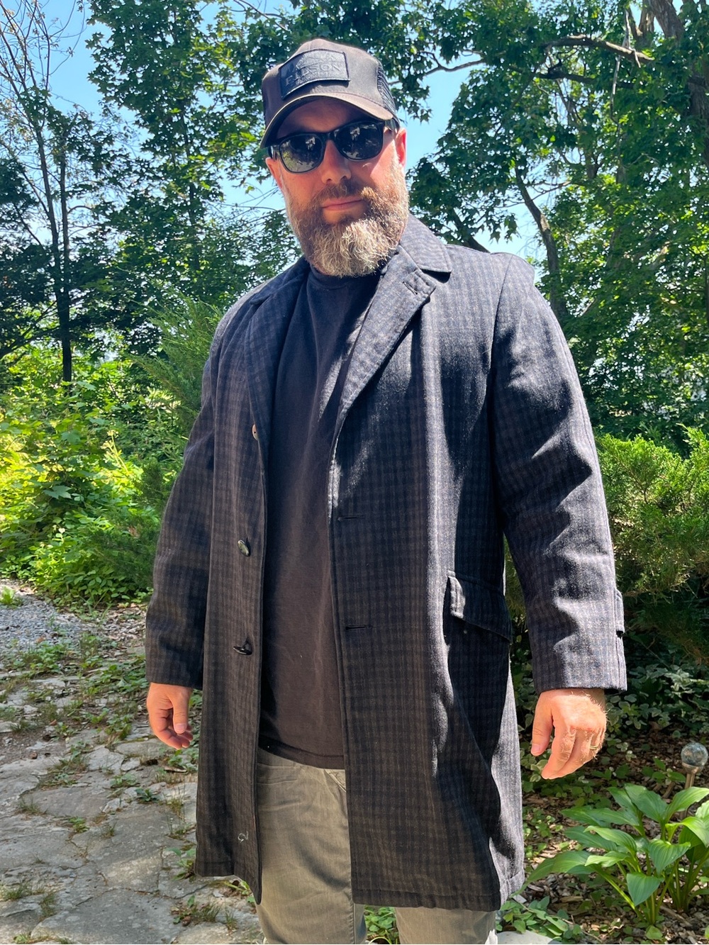 Vintage '60s Plaid Overcoat